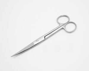 chirurgische Schere, spitz/spitz, gebogen, 16 cm
