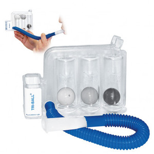 Atemtrainer Triball zur Verbesserung der Atemtechnik des respiratorischen Systems