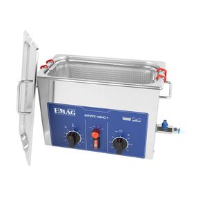 EMMI 40 HC Plus Ultraschallreiniger, 4000 ml Edelstahl, Labor Werkstatt,  Ablaufhahn