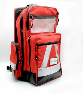 Erste Hilfe Notfall Rucksack, Notfallrucksack WasserStopp leer, rot, gro