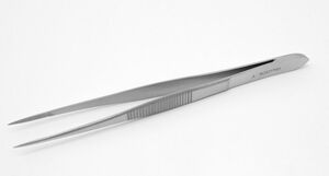 anatomische Pinzette, Bastelpinzette 13 cm gerade, schmal