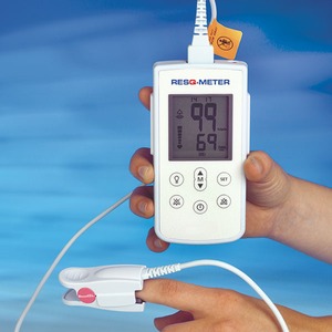 RESQ-Meter Pulsoximeter, mit Schutzhlle und Fingersensor Erwachsene