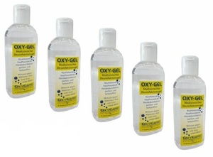 Oxy-Gel 100 ml, medizinische Desinfektion, Hndedesinfektion, 5er Set, Sonderposten