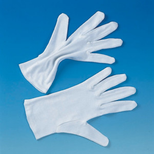 1 Paar Baumwollhandschuhe , Handschuhe 100 % Baumwolle, antiallergen, Gre L