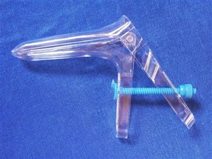 Gyn Vaginal Spekulum Cusco, Plastik klar steril Gr. S 25x