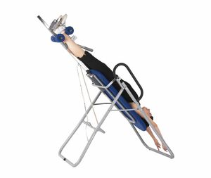 Massageliege, Inversionsbank mit grauem Rahmengestell, div. Farben