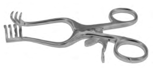 Weitlaner Wundspreizer spitz, 2x3 Z�hne, 10,5 cm