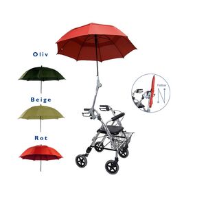 Rollator-Schirm PROTECTOR inkl. Befestigungs-Set, Regenschirm, Rollator