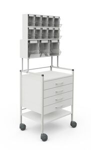 08/16� Basiswagen 60, Ger�tetisch, Ger�tewagen, mit Injektionsset PicBox 3+5+5