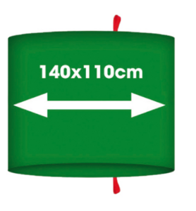 Gleit- & Wendelaken mit Griffschlaufen, 140 x 110 cm