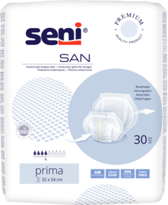 Seni San Prima - atmungsaktive anatomisch geformte Vorlage 