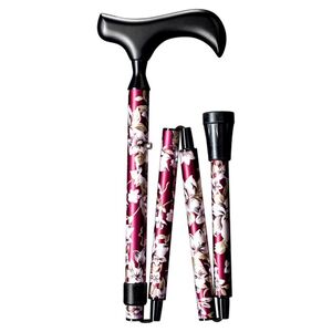 Gastrock Faltbarer Gehstock Deluxe-schlank-faltstock Neck Flora Bordeaux