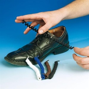 Schuh Schnür Senkel Schnürsenkel Schnürband elastisch, 1 Paar, spiralförmig