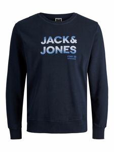 JACK & JONES Sweatshirt JCOSETH Blau und Grau S-XXL