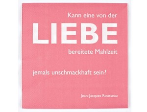 Cedon Papierservietten - Liebe, Jean-Jacques Rousseau - 20 Stck