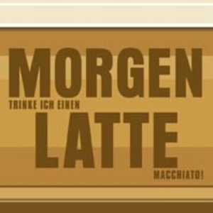 sticky jam Khlschrankmagnet - Morgenlatte