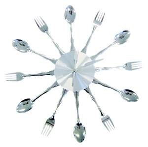 Invotis Wanduhr - Fork & Spoon klein