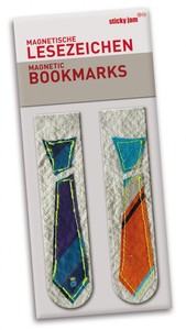 Magnetisches Lesezeichen-Set - Krawatten, 2-teilig