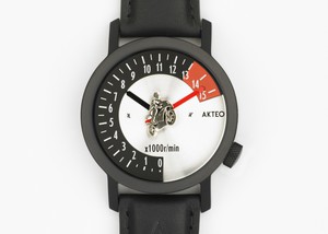 Akteo Armbanduhr Motorradrennen black - 42 mm