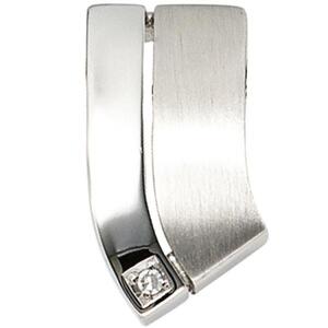 Anh�nger 585 Gold Wei�gold 1 Diamant 0,01 ct. Wei�goldanh�nger