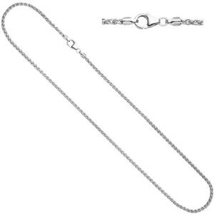 Zopfkette 925 Sterling Silber 2,2 mm 50 cm Halskette Karabiner