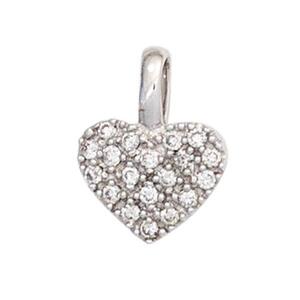 Anh�nger Herz 585 Gold Wei�gold 19 Diamanten Brillanten