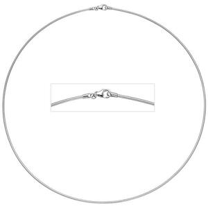 Halsreif 585 Wei�gold 1,1 mm 50 cm Gold Kette Halskette