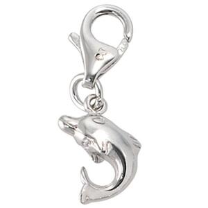 Einh�nger Charm Delfin 925 Sterling Silber rhodiniert