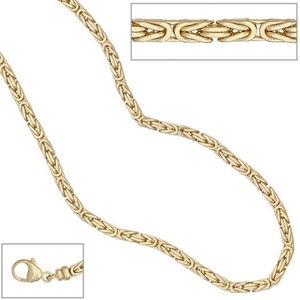 K�nigskette 333 Gelbgold 3,2 mm 42 cm Halskette goldkette Karabiner