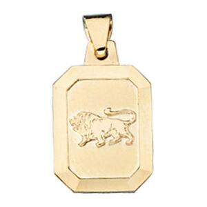 Anh�nger Sternzeichen L�we 333 Gelbgold teilmattiert