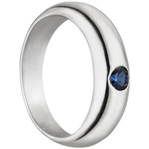 Kinder Taufring 333 Gold Wei�gold 1 blauer Safir Taufanh�nger