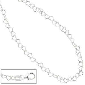 Kinder Collier Halskette aus Herzen Herzchen 925 Sterling Silber 35 cm