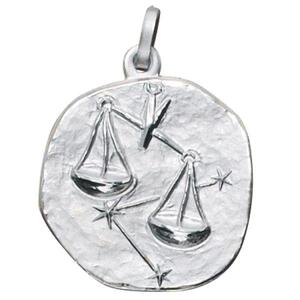 Anh�nger Sternzeichen Waage 925 Sterling Silber matt