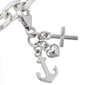 Einh�nger Charm Glaube Liebe Hoffnung 925 Sterling Silber rhodiniert