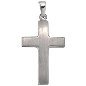 Anh�nger Kreuz 925 Sterling Silber mattiert Kreuz Anh�nger Silberkreuz