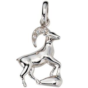 Anh�nger Sternzeichen Steinbock 925 Silber mit Zirkonia