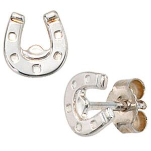 Kinder Ohrstecker Hufeisen 925 Silber Ohrringe Gl�cksbringer Kinderohrringe