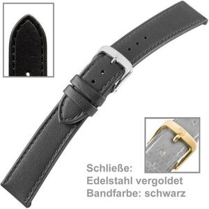 Uhrenarmband Men XL schwarz 20mm