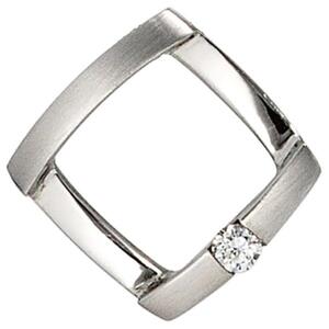 Anh�nger 950 Platin mattiert 1 Diamant Brillant 0,03ct. Platin Anh�nger