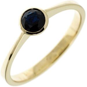 Damen Ring 333 Gelbgold 1 Safir blau (Gr��e: 60)