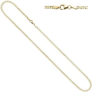 Zwillings-Panzerkette 333 Gelbgold 2,7 mm 45 cm Halskette Goldkette