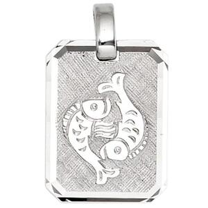 Anh�nger Sternzeichen Fische 925 Silber matt Sternzeichenanh�nger