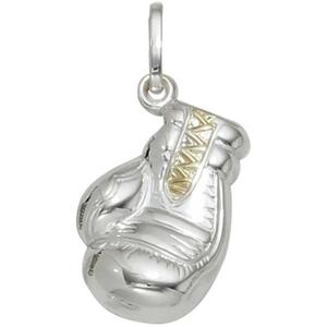 Kinder Anh�nger Boxhandschuh 925 Silber bicolor vergoldet