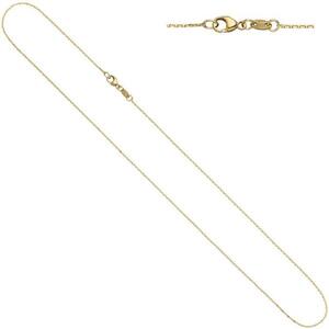 Ankerkette 585 Gelbgold diamantiert 0,6 mm 45 cm Halskette Goldkette