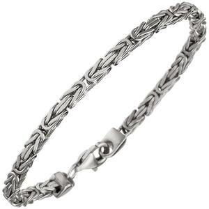 K�nigsarmband 925 Sterling Silber rhodiniert 19 cm Armband