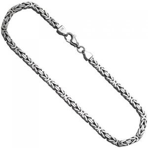 Knigskette 925 Sterling Silber rhodiniert 50 cm - 7,2 mm Halskette