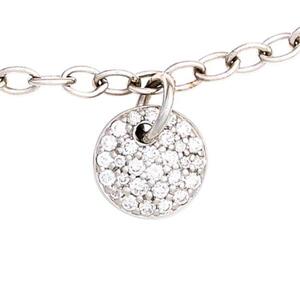 Armband 585 Wei�gold 29 Diamanten Brillanten 0,34ct. 18,5 cm Karabiner