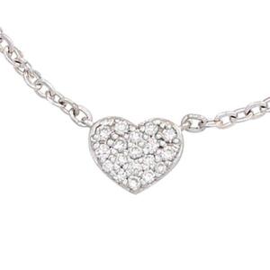 Collier Kette mit Anhnger Herz 585 Gold Weigold 26 Diamanten 45 cm