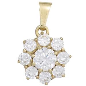 Anh�nger 375 Gelbgold 9 Zirkonia