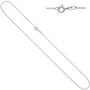 Venezianerkette 585 Wei�gold 0,9 mm 38 cm Gold Halskette Federring